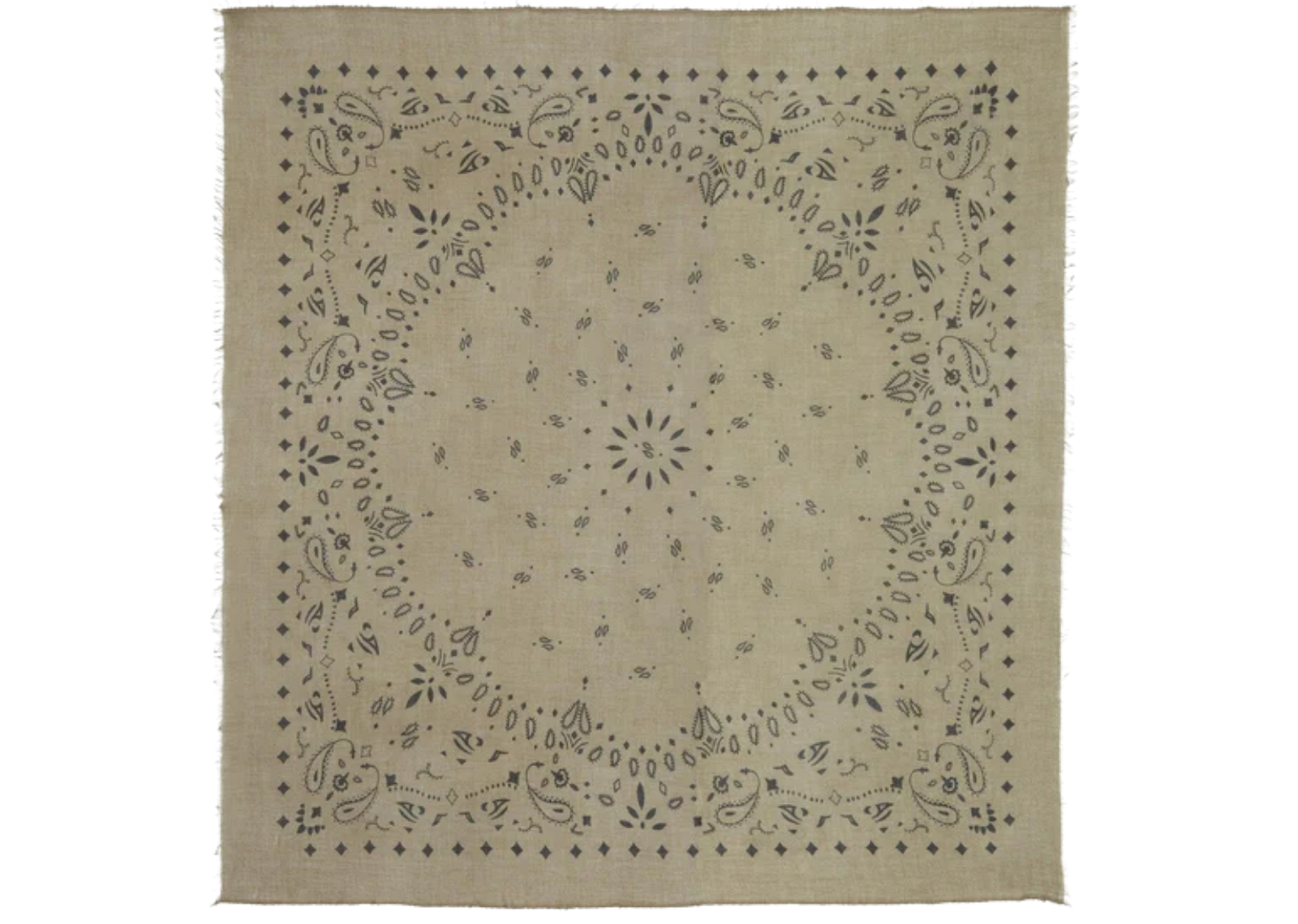 Extra Large Cashmere Bandana Effy Marl Khaki