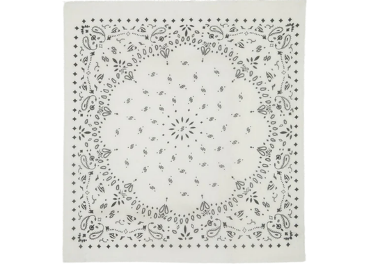 Extra Large Cashmere Bandana Effy White