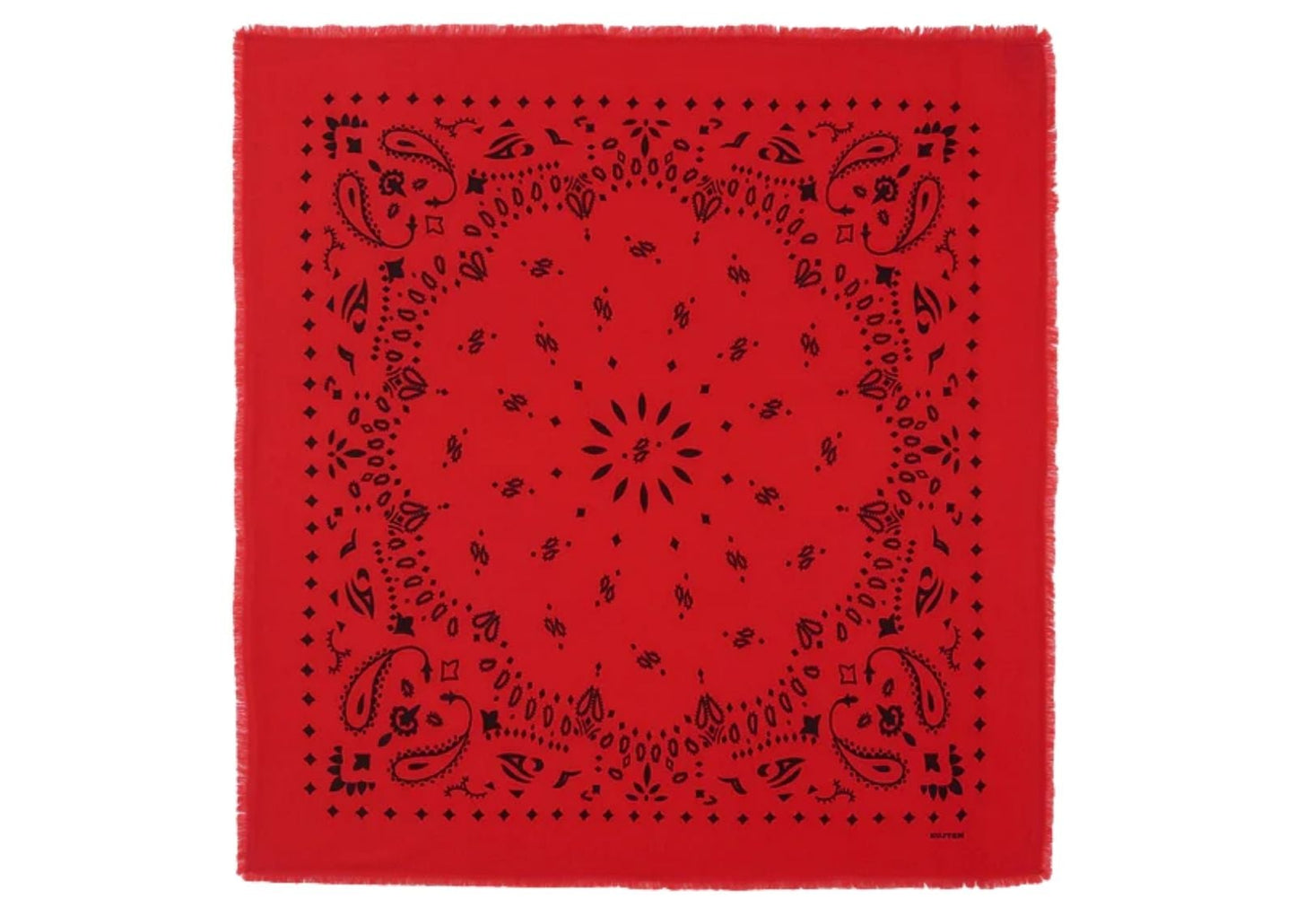 Large Cashmere Bandana Hachiko Rouge Corail
