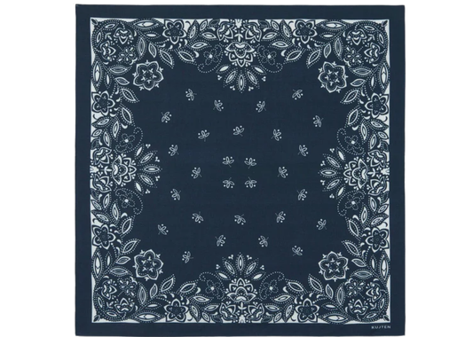 Large Bandana Helia Dark Navy Blue