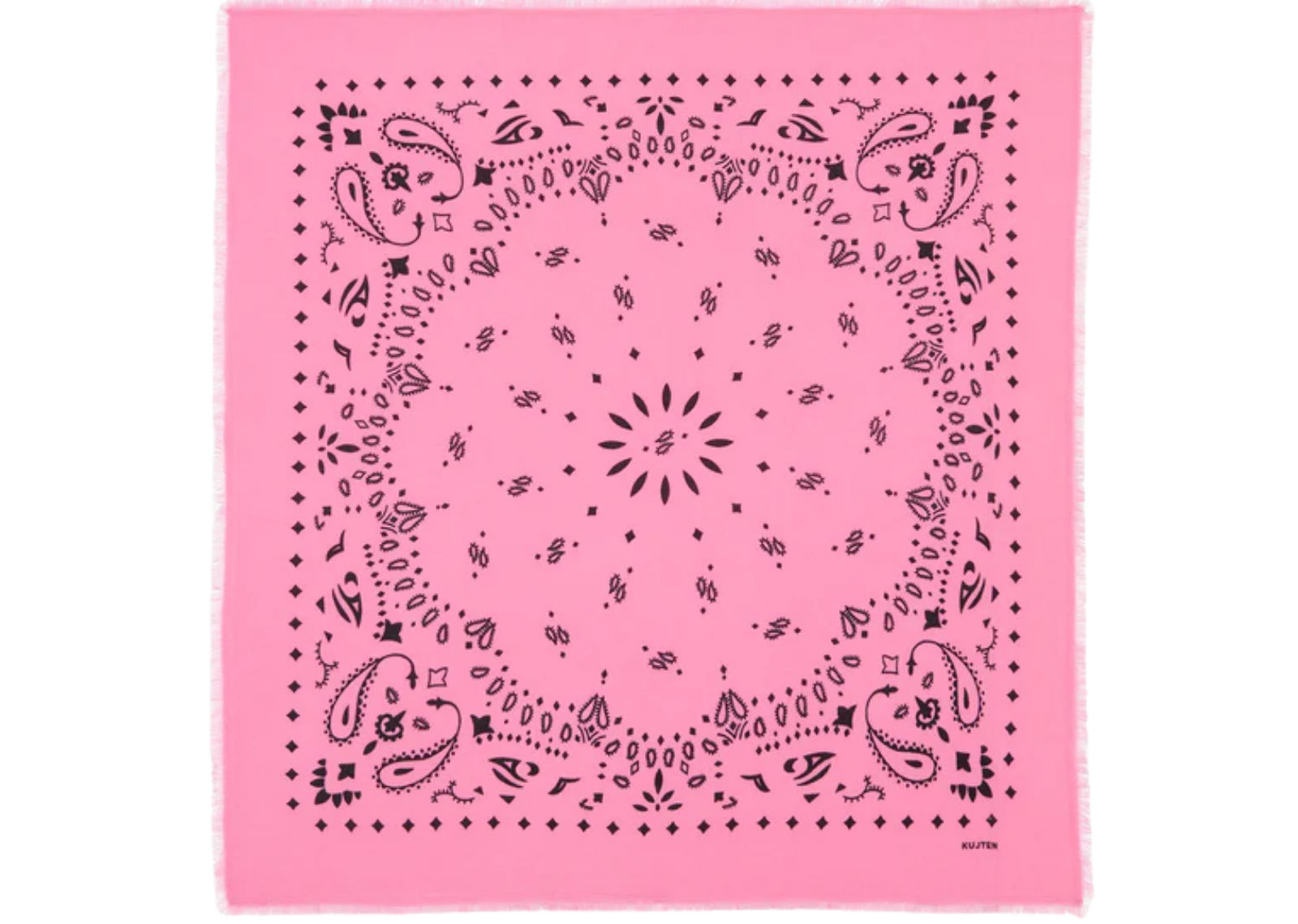 Large Cashmere Bandana Hachiko Bubble Pink