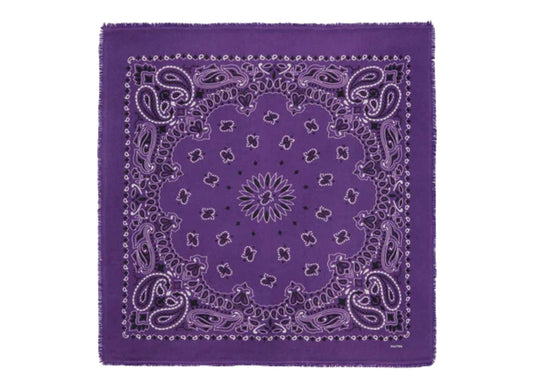 Small Cashmere Bandana Hachi Bico Purple