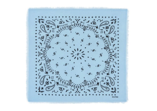 Small Cashmere Bandana Hachi Zephyr Blue