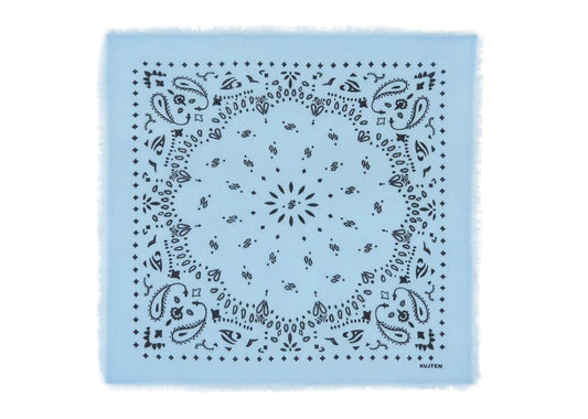 Small Cashmere Bandana Hachi Zephyr Blue