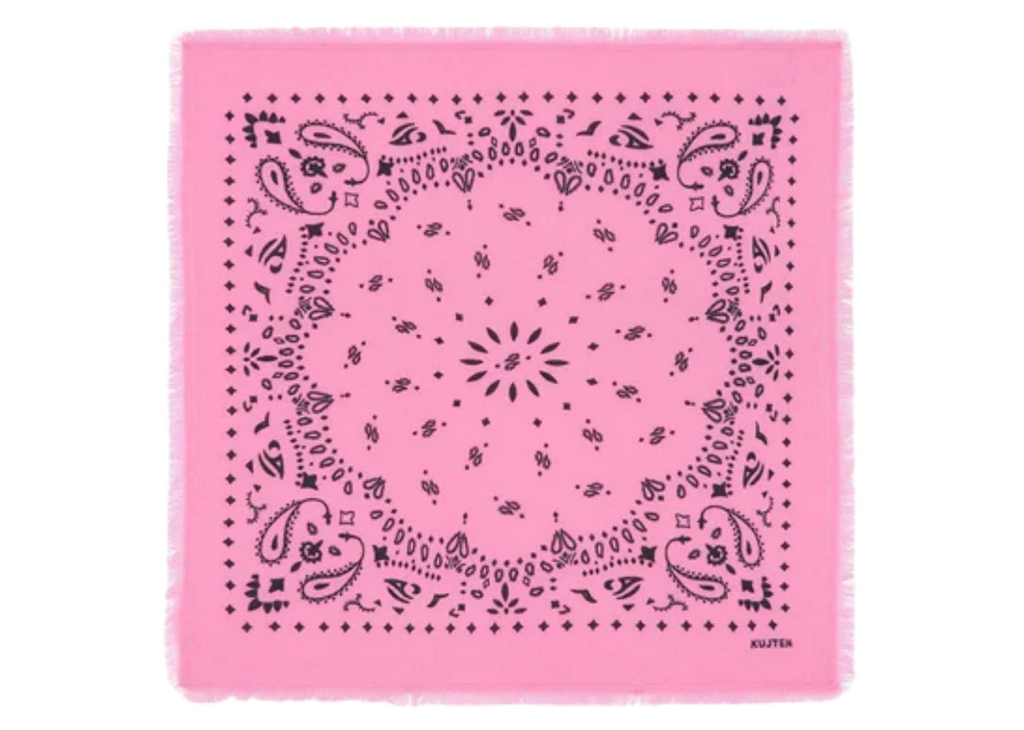 Small Cashmere Bandana Hachi Bubble Pink