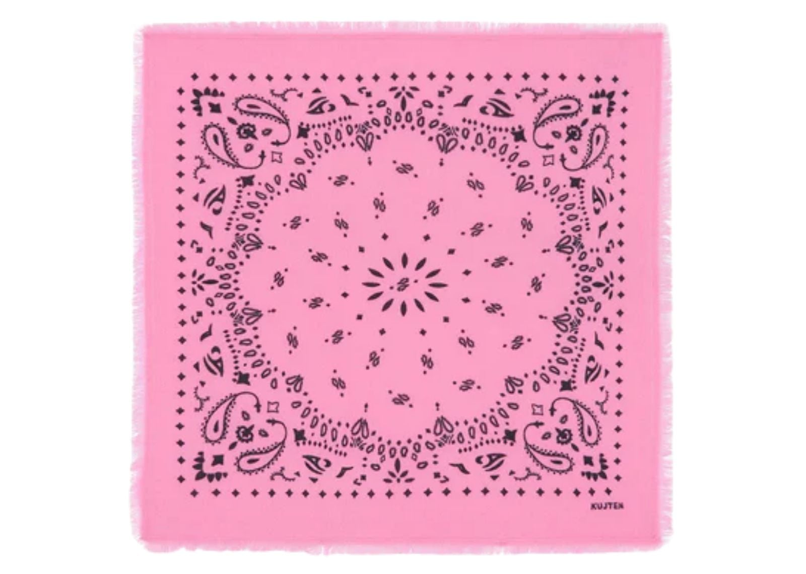 Small Cashmere Bandana Hachi Bubble Pink