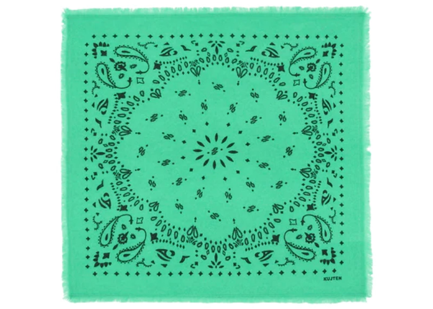 Small Cashmere Bandana Hachi Summer Green