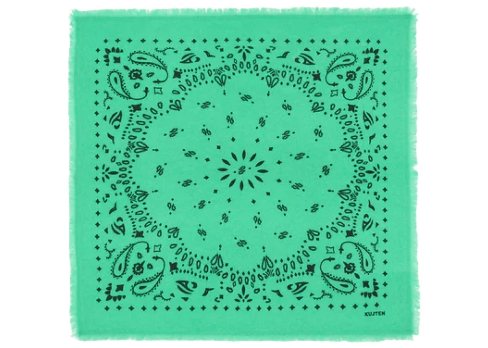 Small Cashmere Bandana Hachi Summer Green