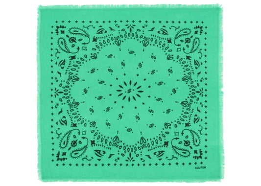 Small Cashmere Bandana Hachi Summer Green