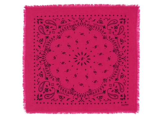 Small Cashmere Bandana Little Hachi Fuchsia