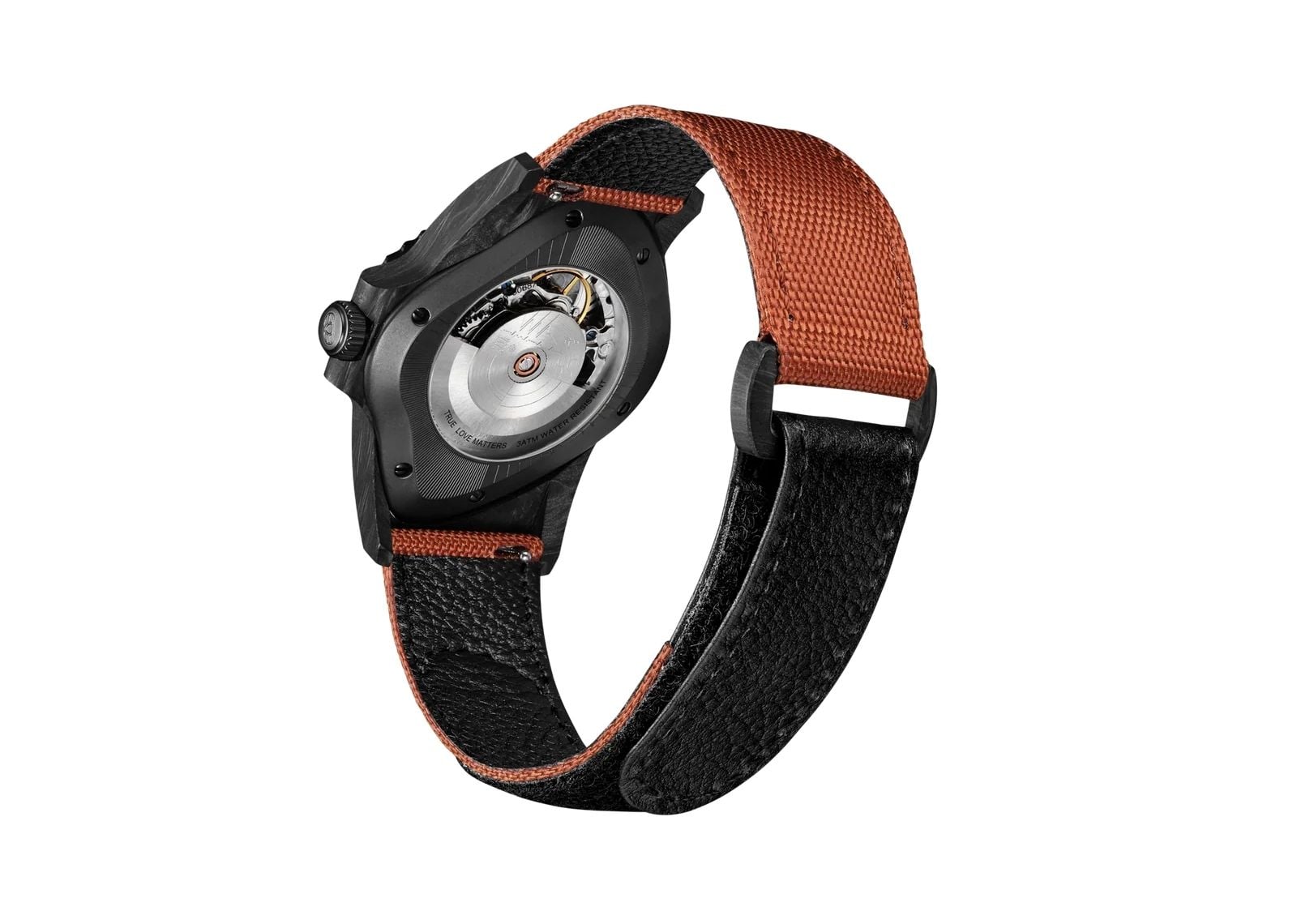 Black Carbon Fiber Resin Composite Brown