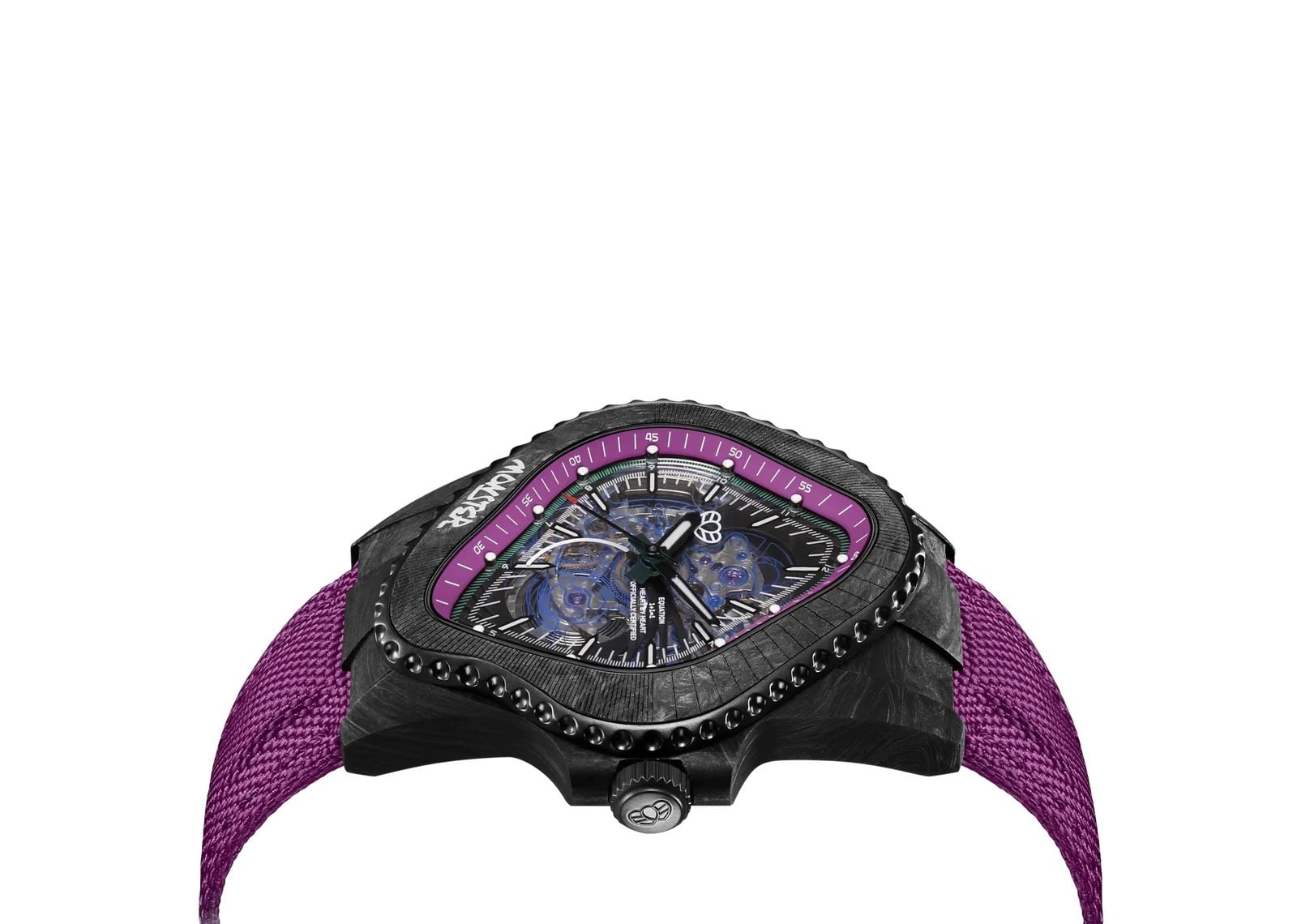 Black Carbon Fiber Resin Composite Purple