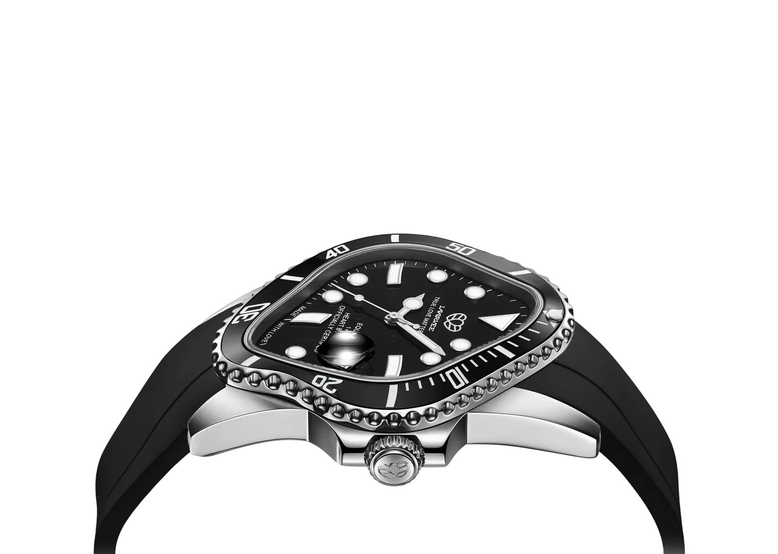 Black Fluoroelastomer Strap Black & Black