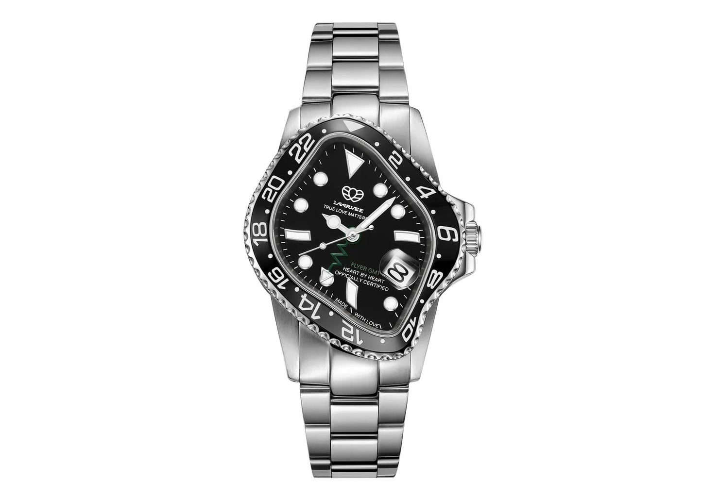 Silver Precision Steel Black Black & Black GMT