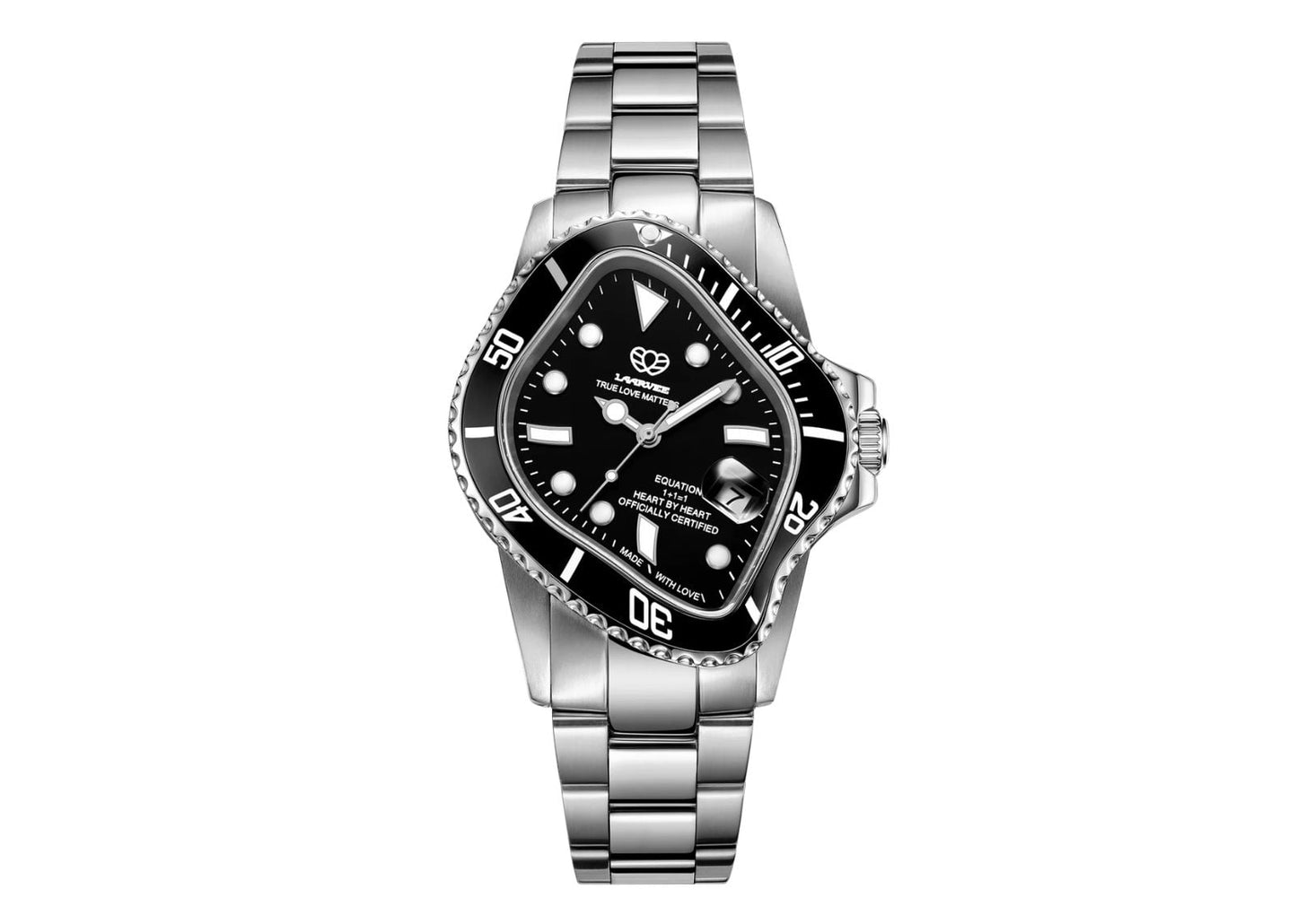 Silver Precision Steel Black & Black