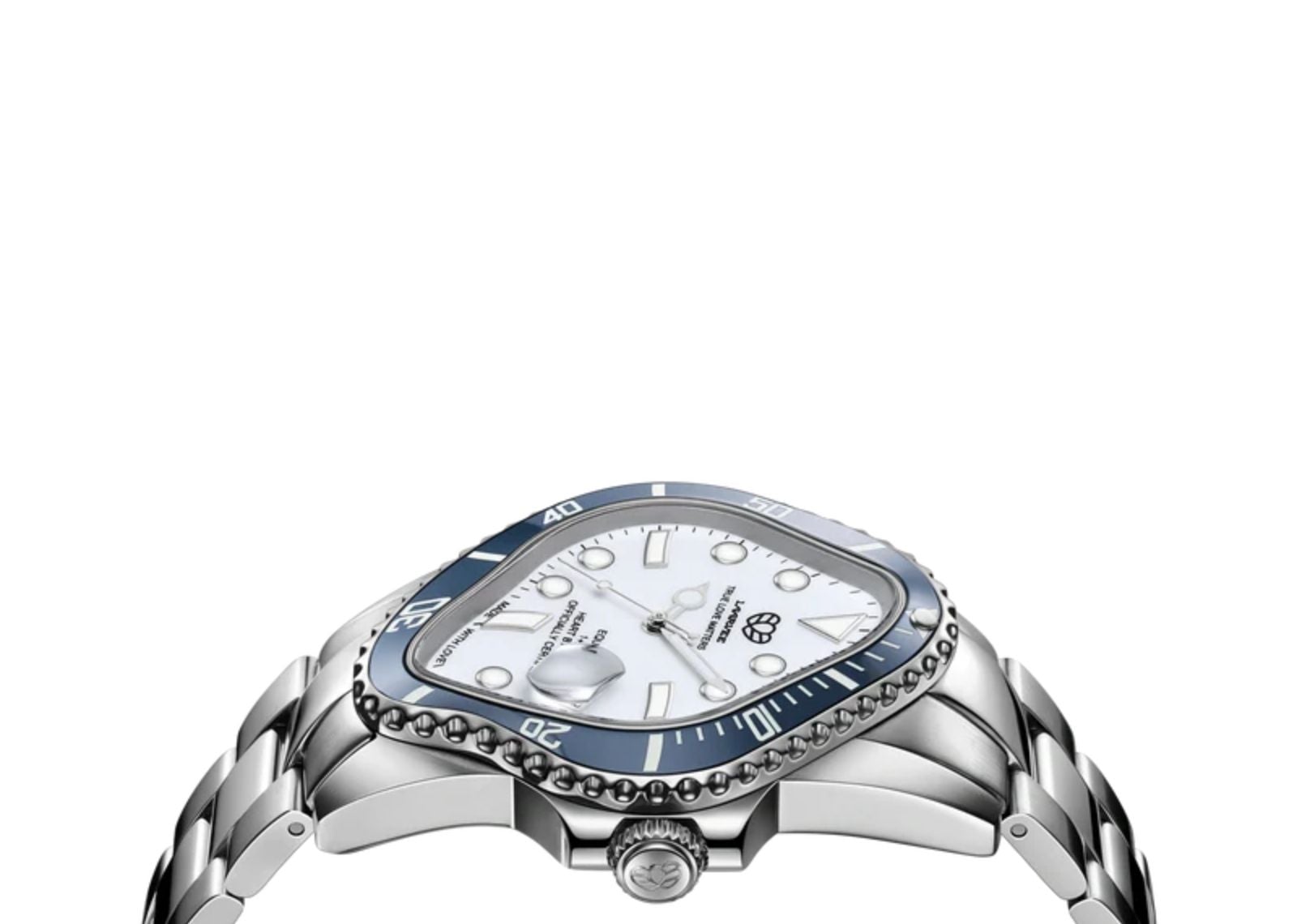 Silver Precision Steel Blue & White