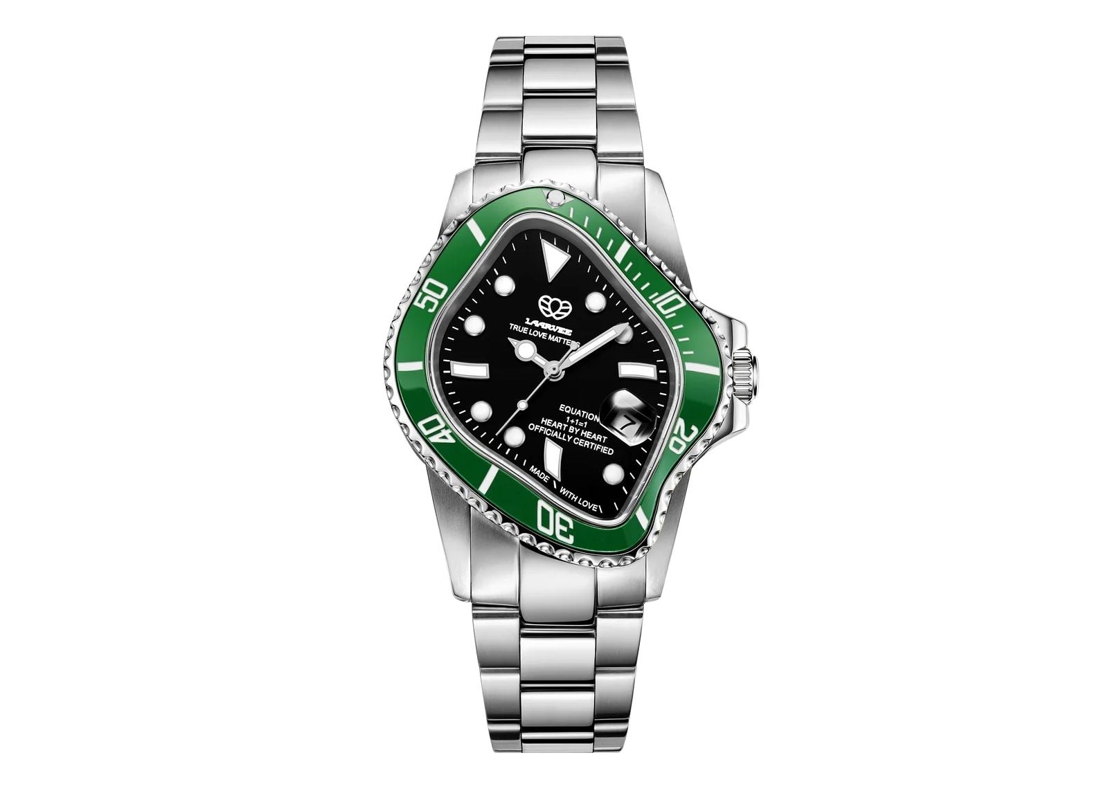 Silver Precision Steel Green & Black