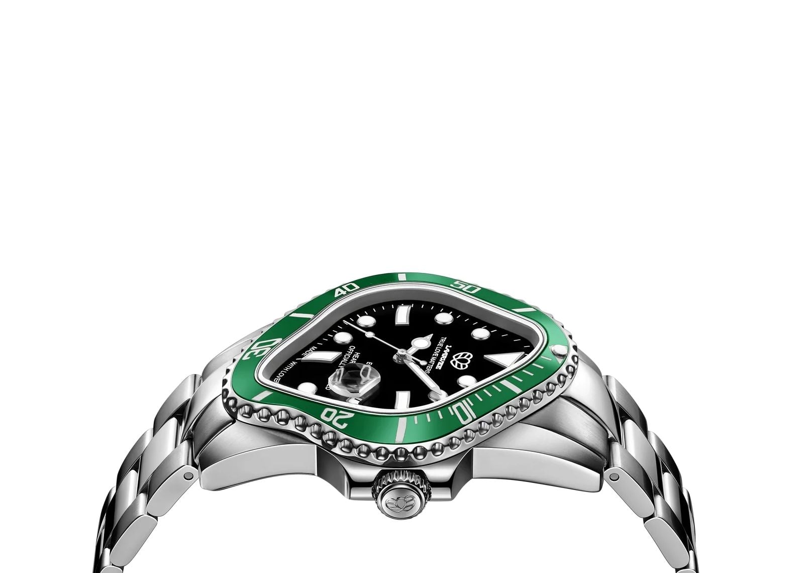 Silver Precision Steel Green & Black
