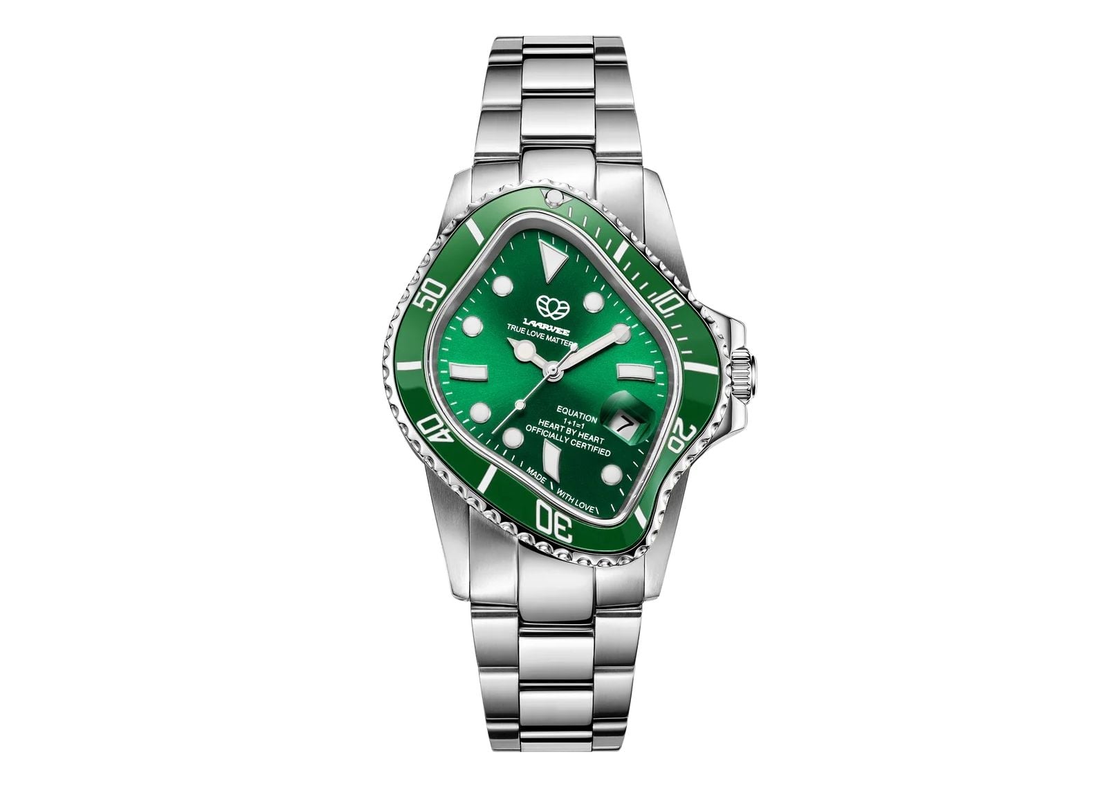Silver Precision Steel Green & Green
