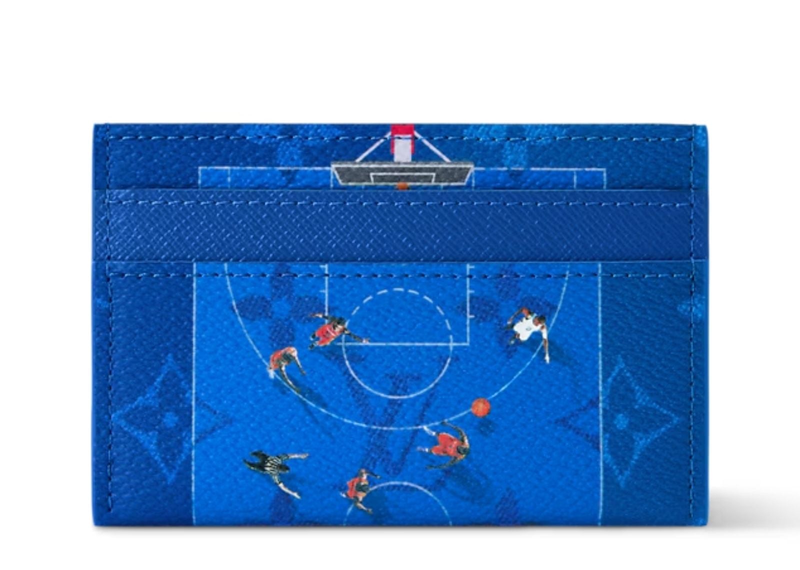 Basketball Double Card Case Basketball/Blue