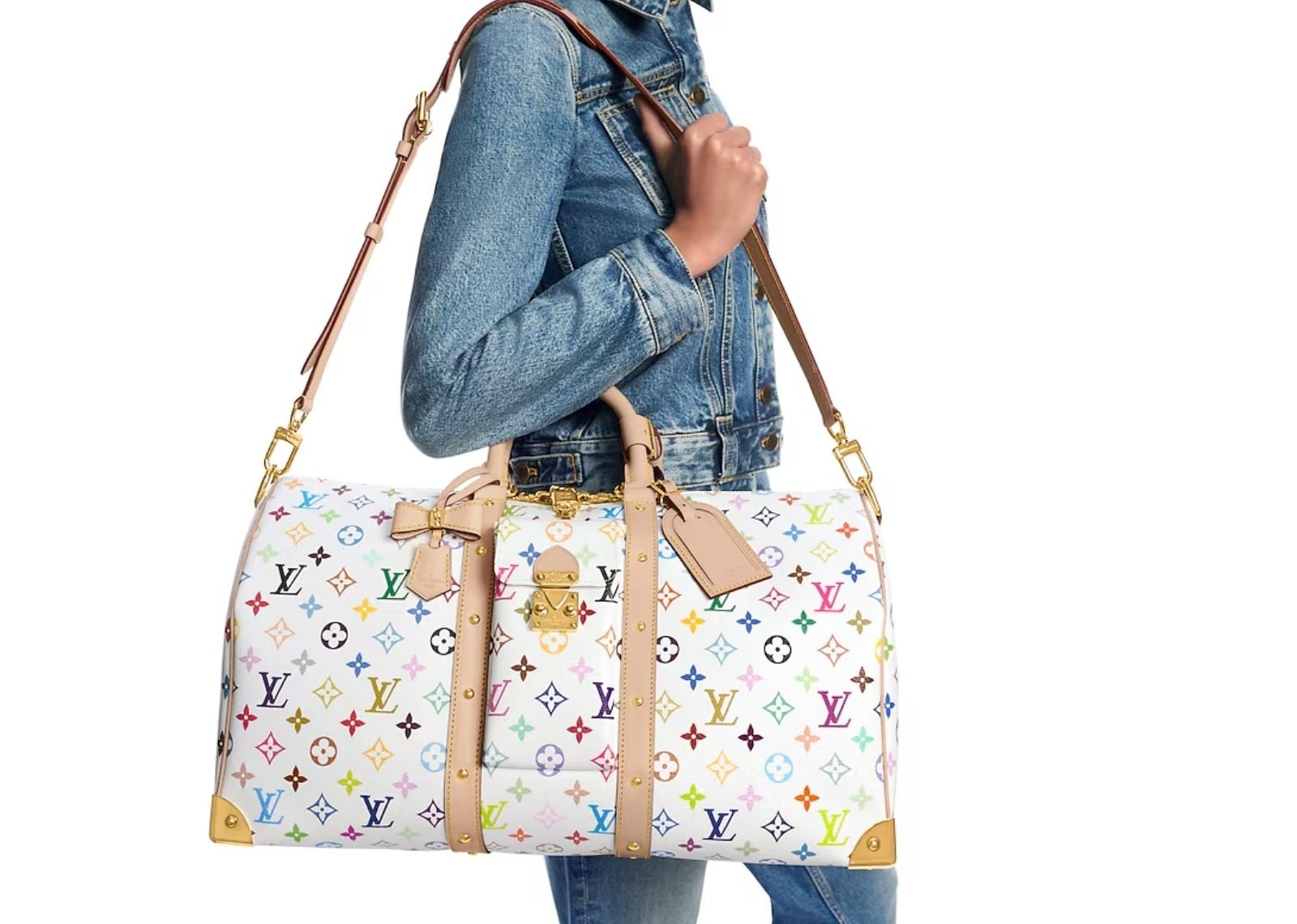 x Takashi Murakami Keepall Bandouliere 45 Multicolored