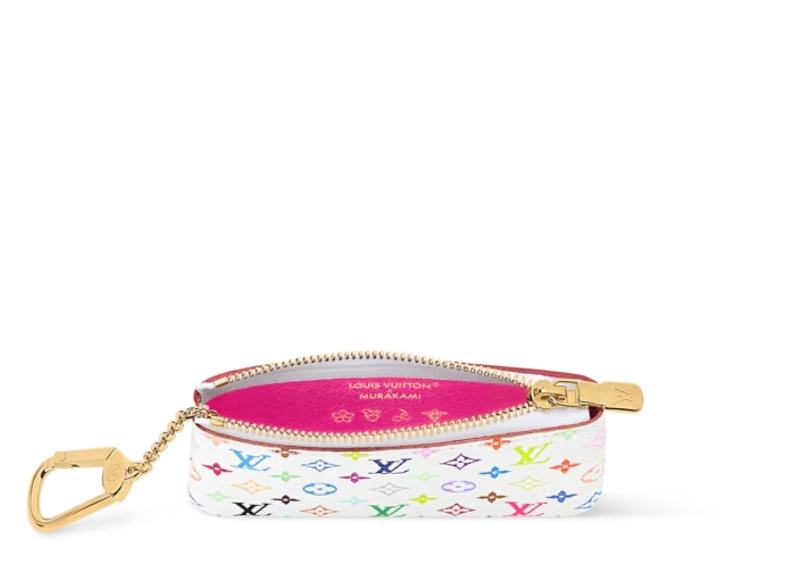 x Takashi Murakami Key Pouch Multicolor White