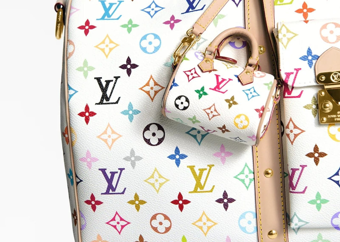 x Takashi Murakami Micro Speedy Bag Charm Multicolored