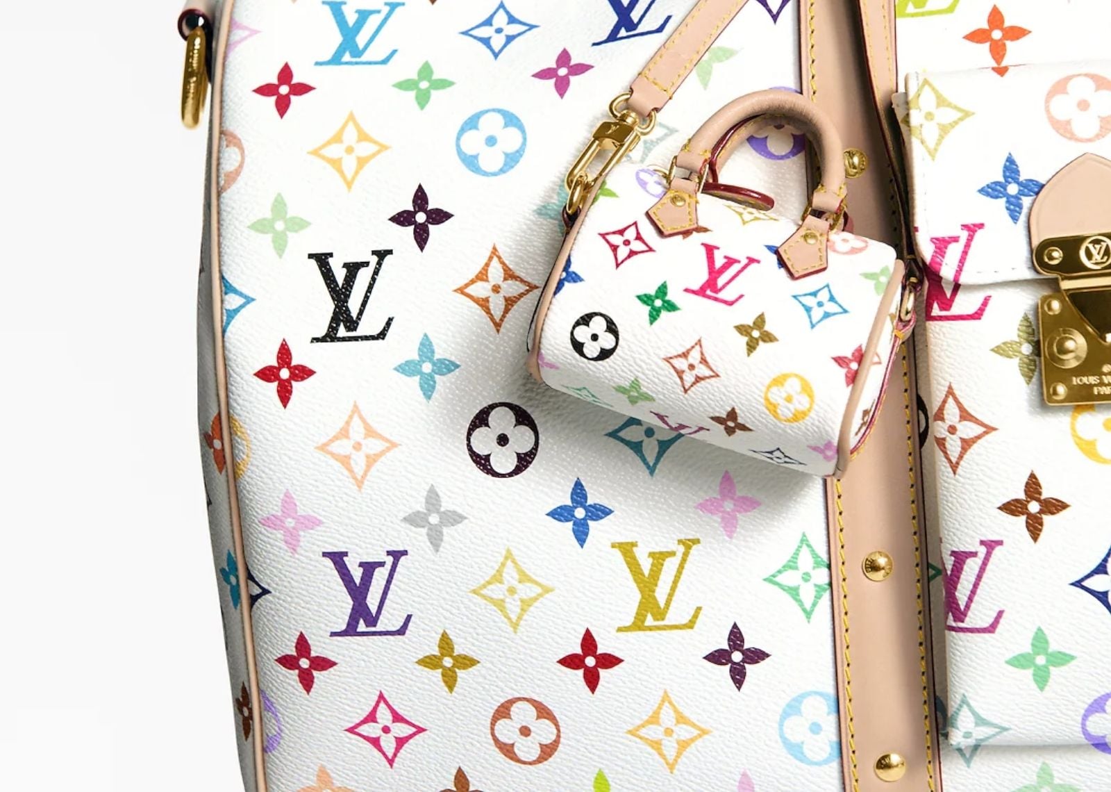 x Takashi Murakami Micro Speedy Bag Charm Multicolored