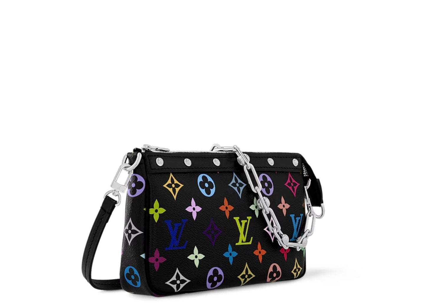 x Takashi Murakami Pochette Accessoires Black Multicolored