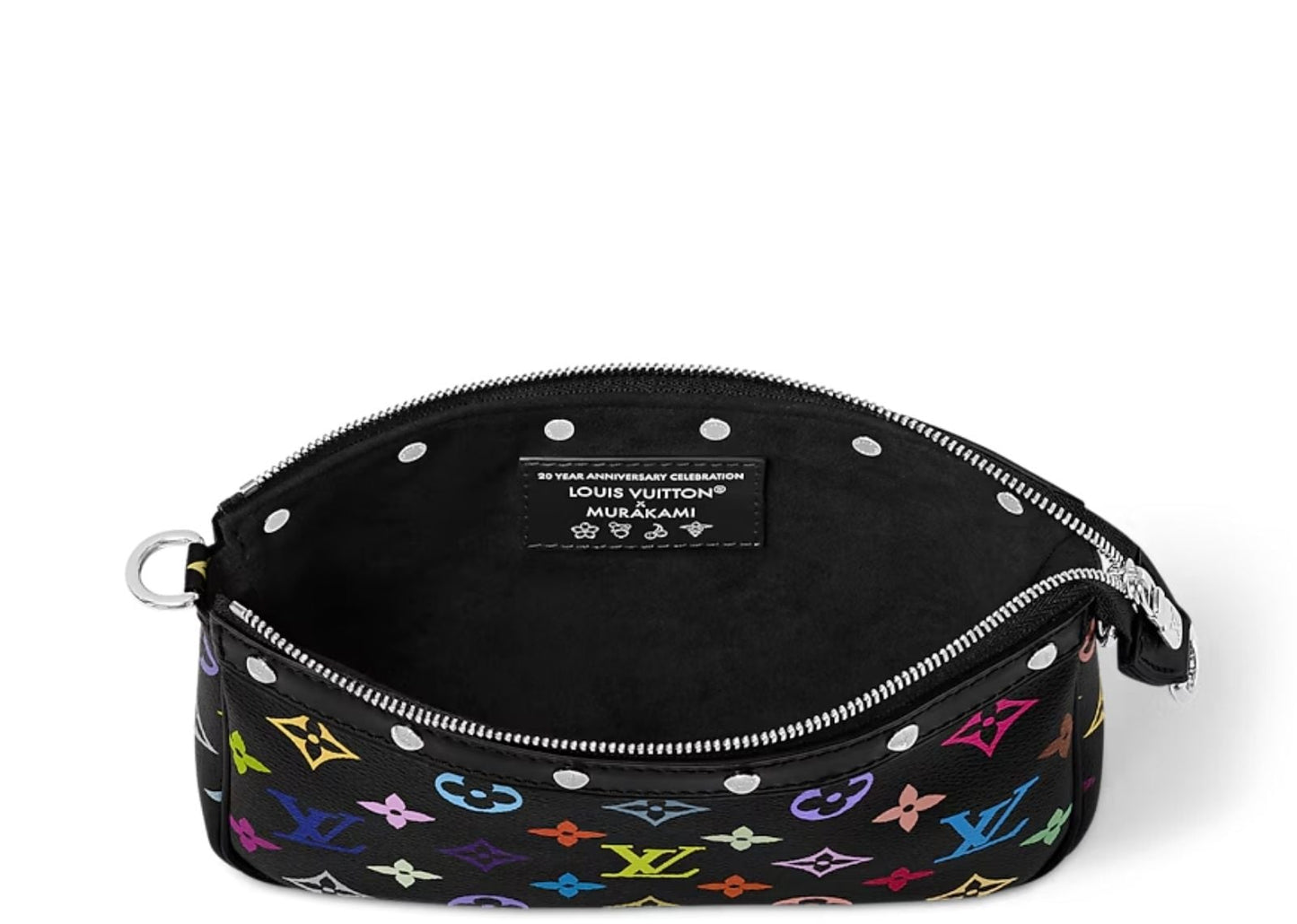 x Takashi Murakami Pochette Accessoires Black Multicolored