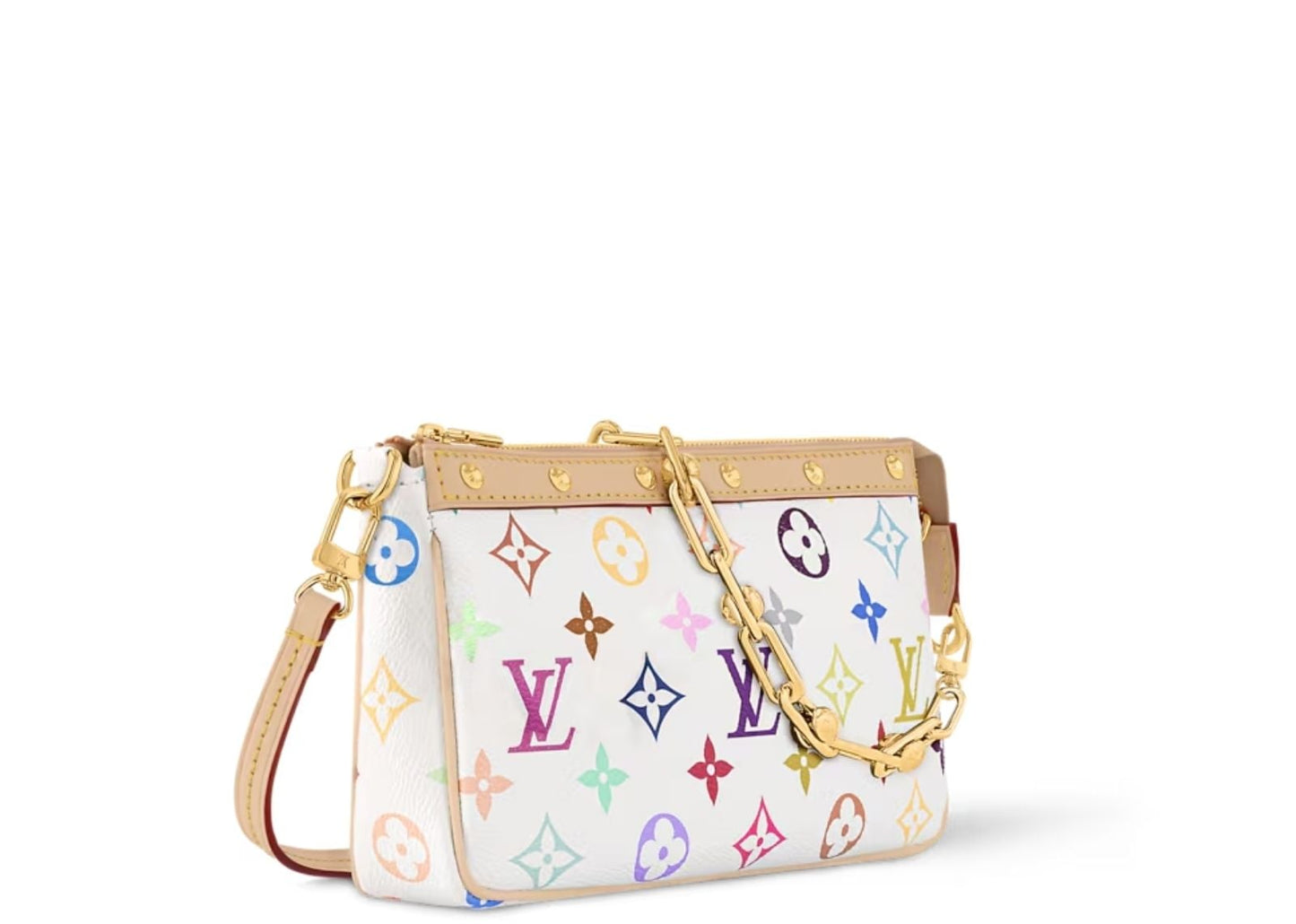 x Takashi Murakami Pochette Accessoires White Multicolored