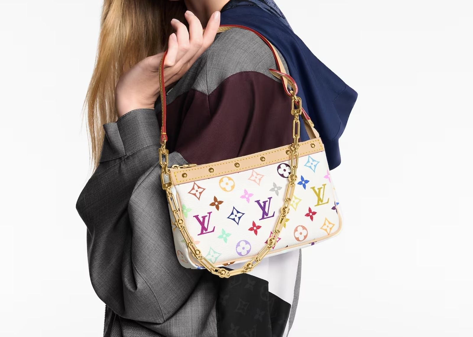 x Takashi Murakami Pochette Accessoires White Multicolored