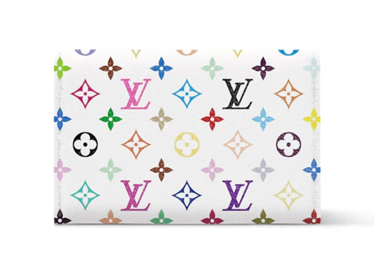 x Takashi Murakami Slim Card Holder Multicolor White