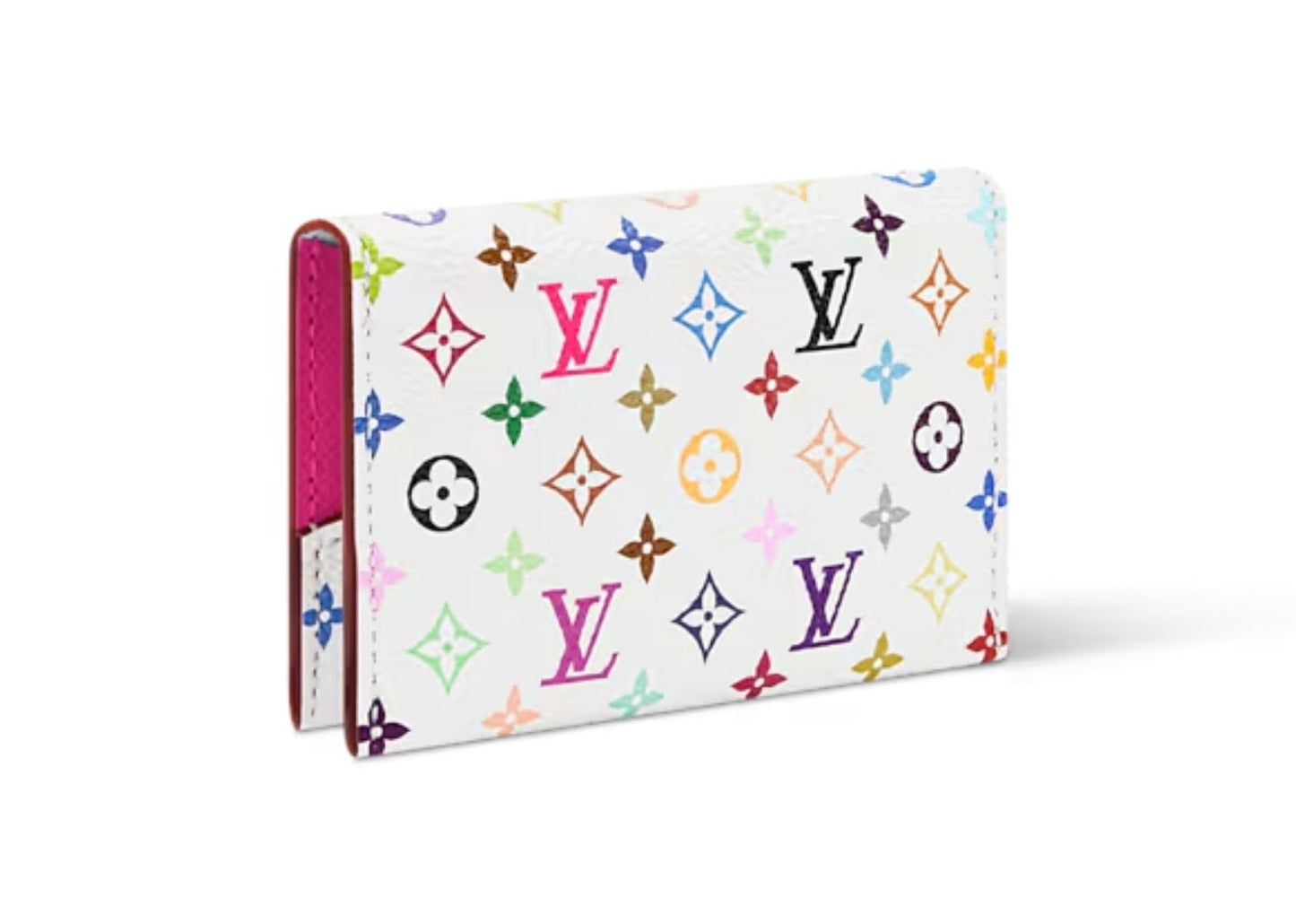 x Takashi Murakami Slim Card Holder Multicolor White