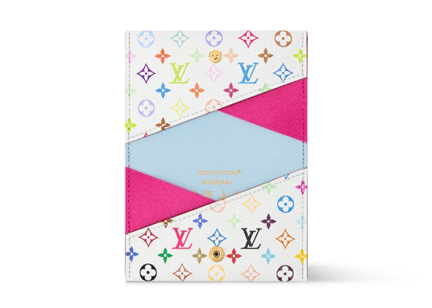 x Takashi Murakami Slim Card Holder Multicolor White
