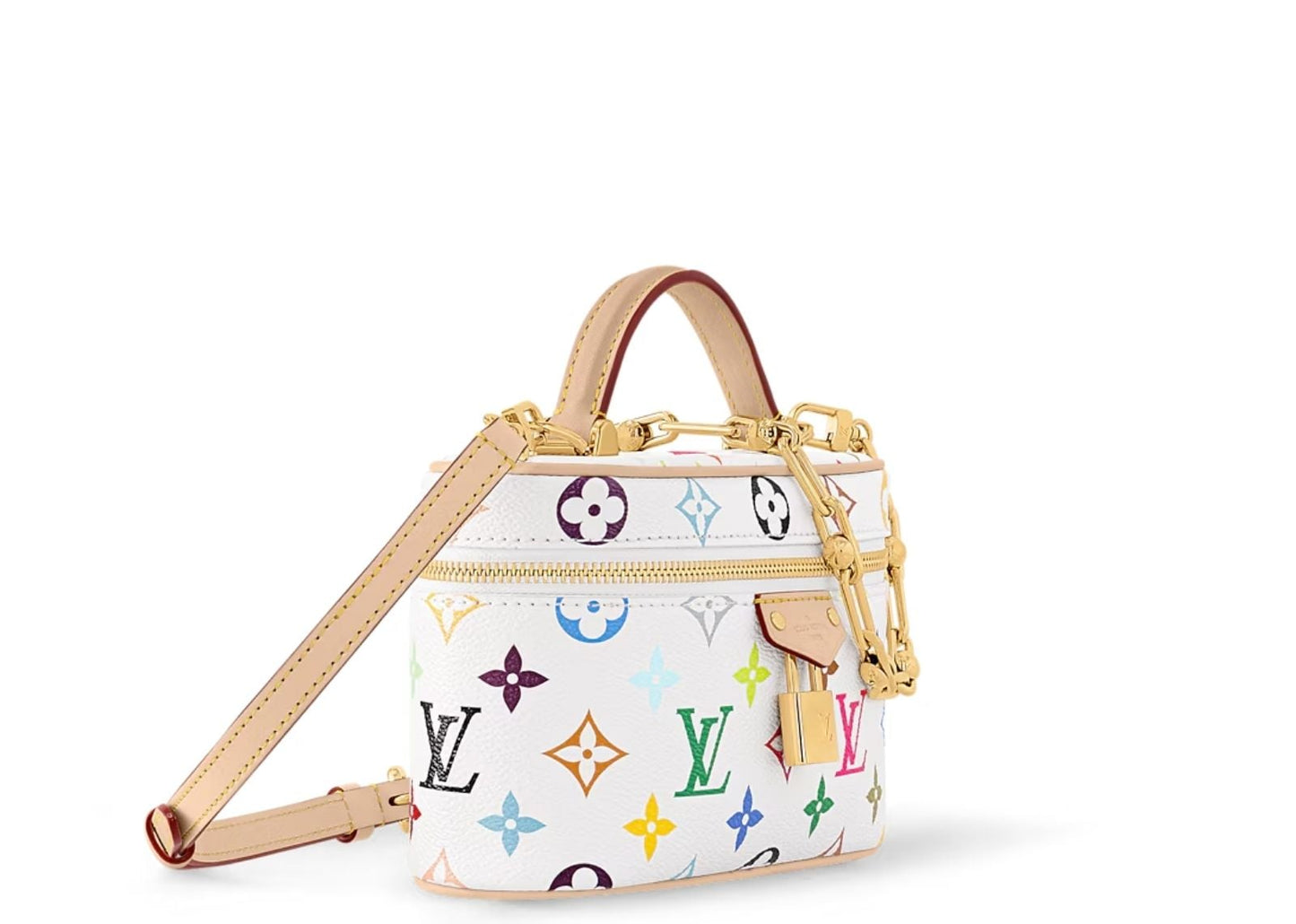 x Takashi Murakami Vanity Chain Pouch White Multicolored