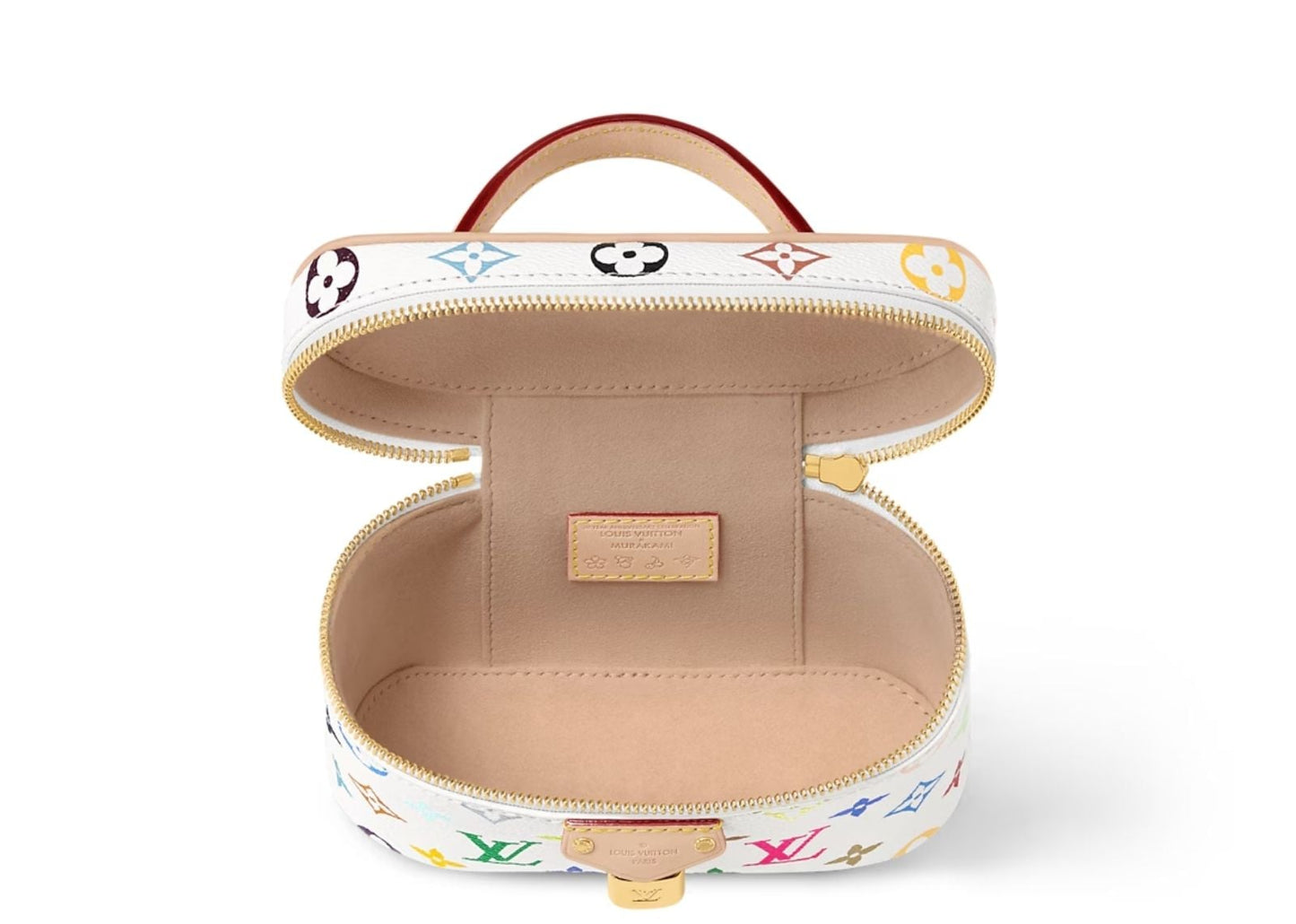 x Takashi Murakami Vanity Chain Pouch White Multicolored