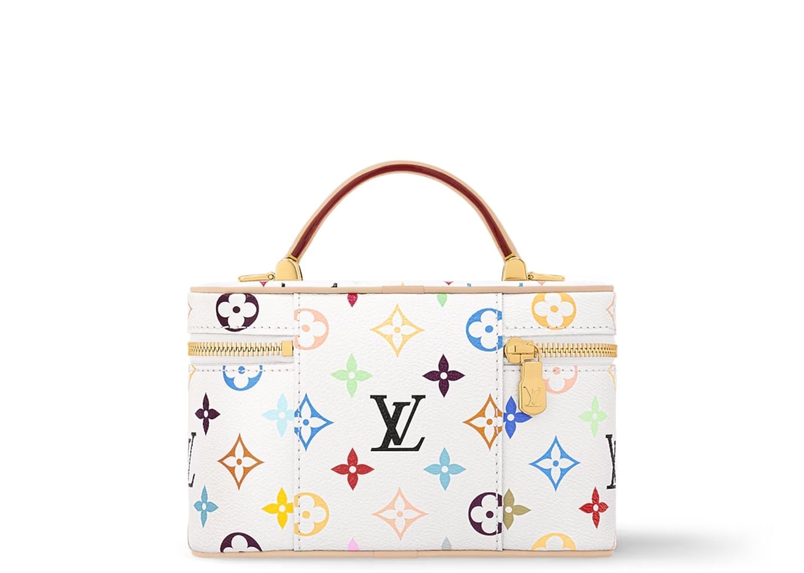 x Takashi Murakami Vanity Chain Pouch White Multicolored