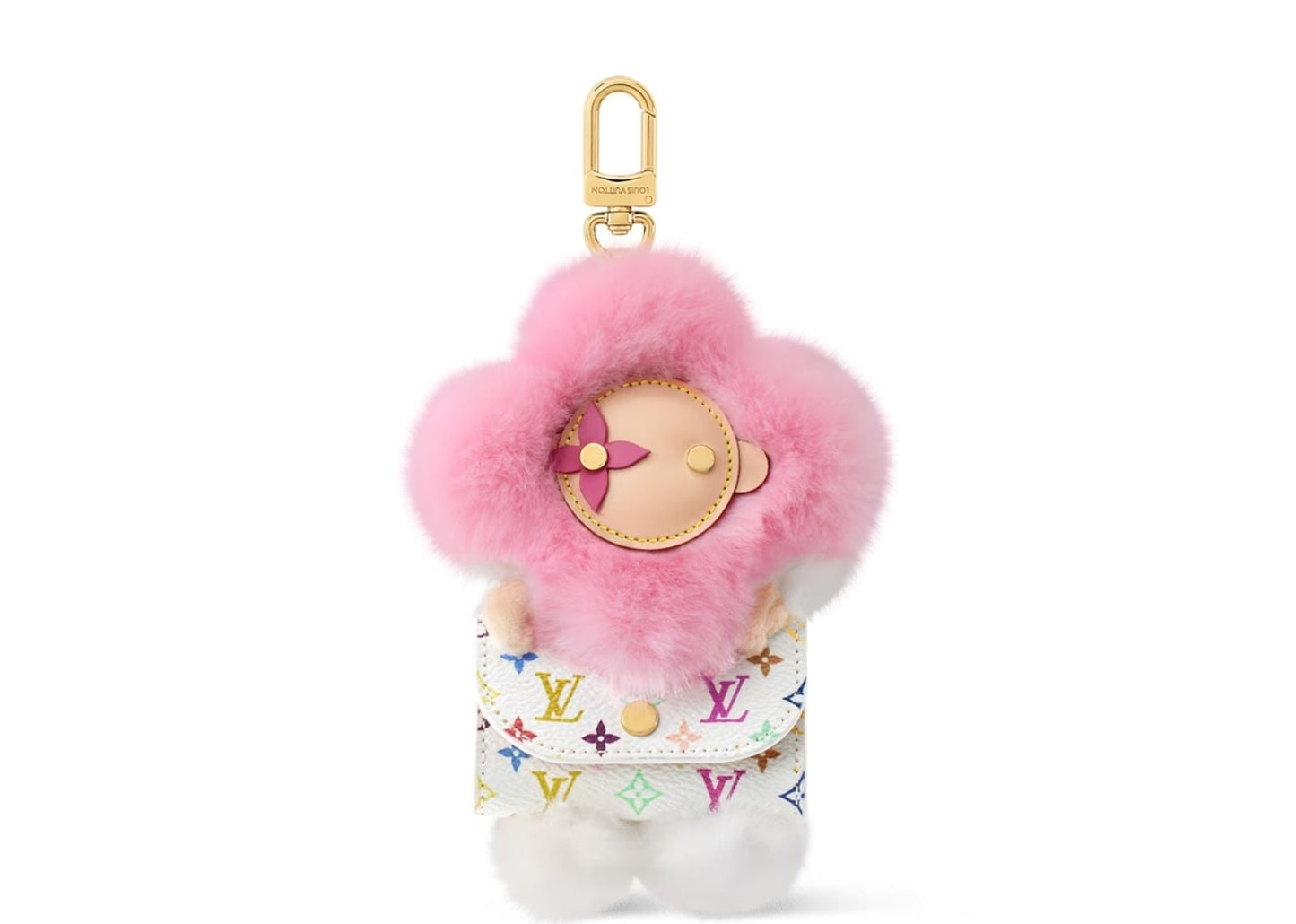x Takashi Murakami Vivienne Cuddle Bag Charm Multicolored