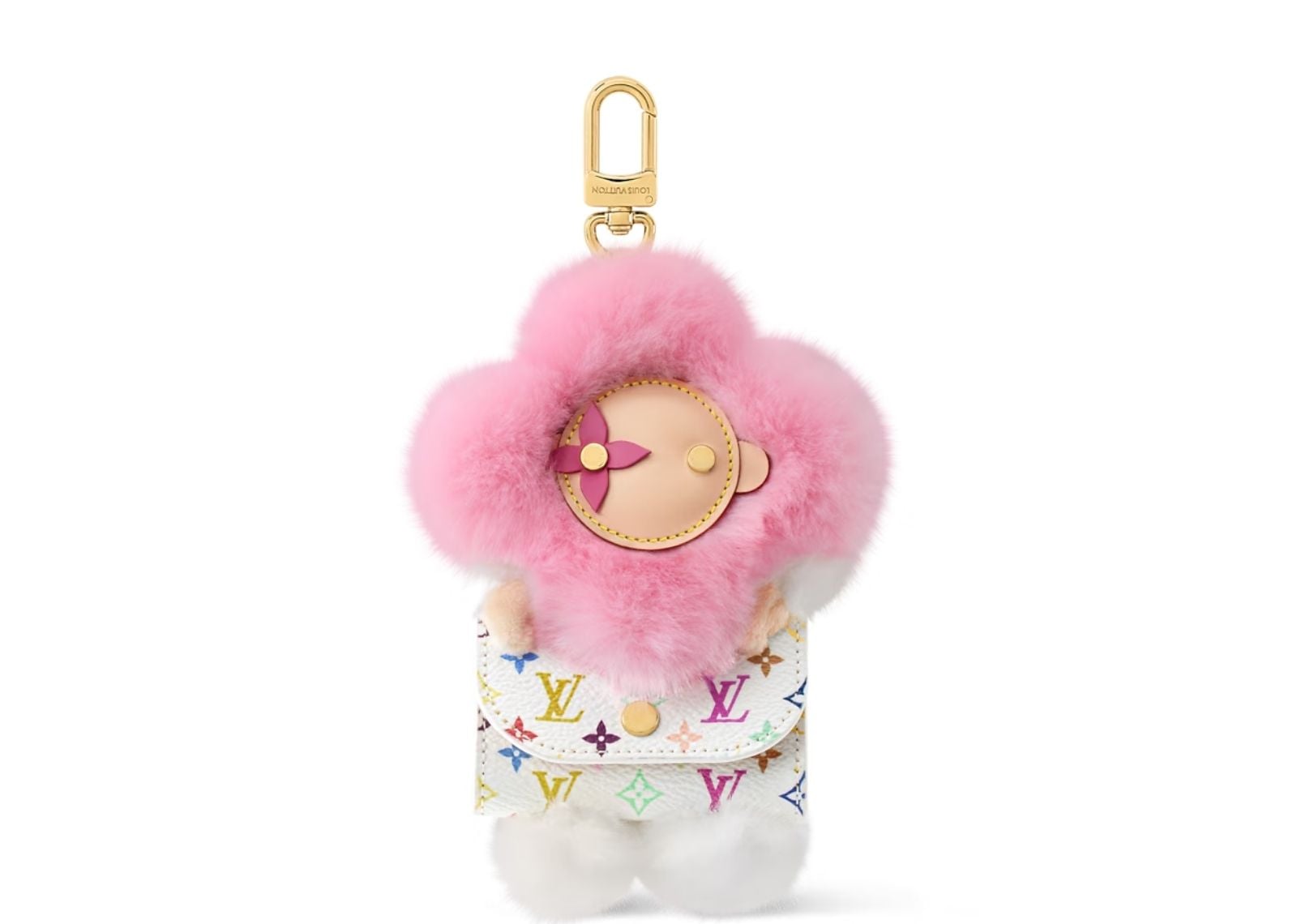 x Takashi Murakami Vivienne Cuddle Bag Charm Multicolored