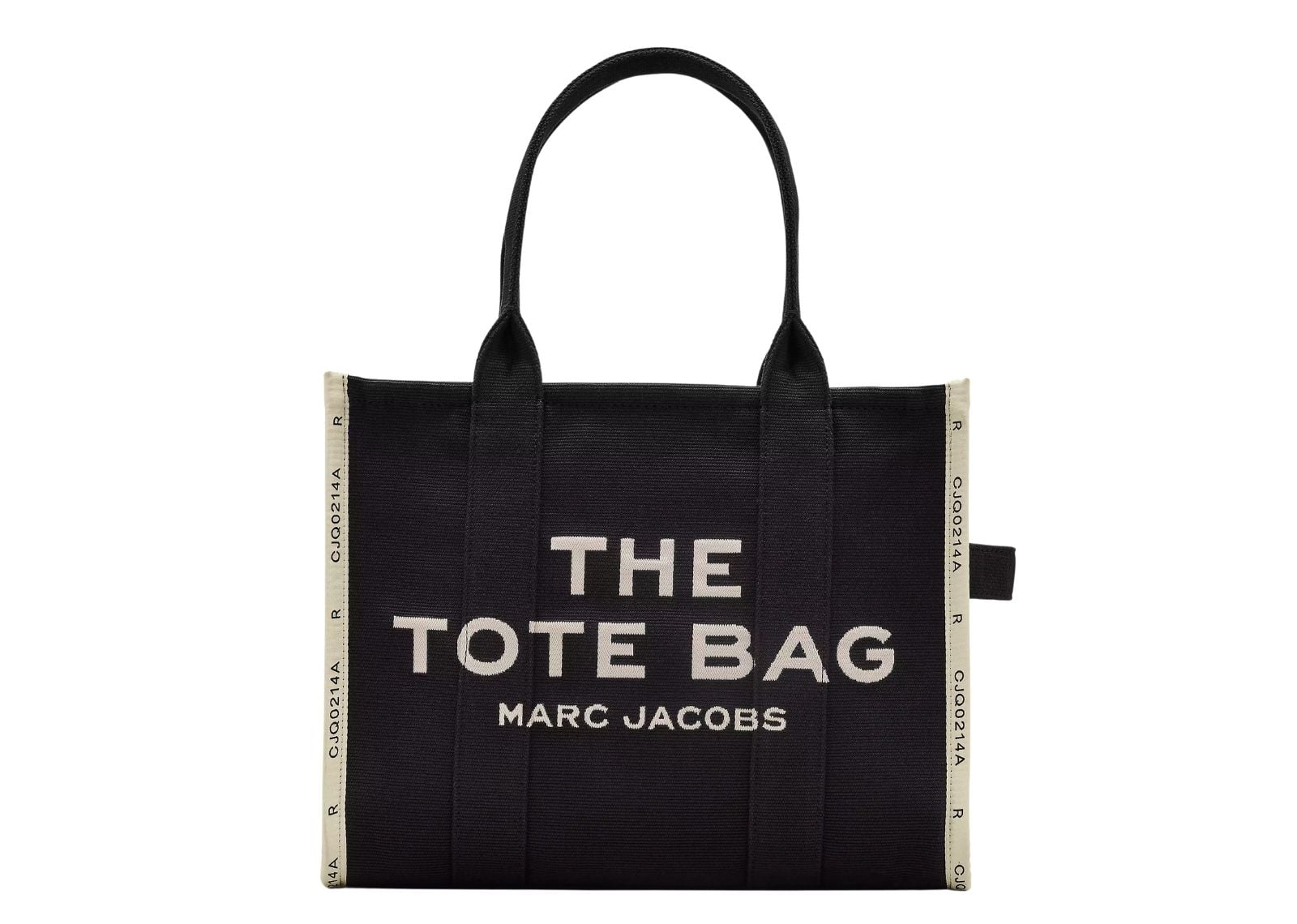 The Large Tote Bag Jacquard Black