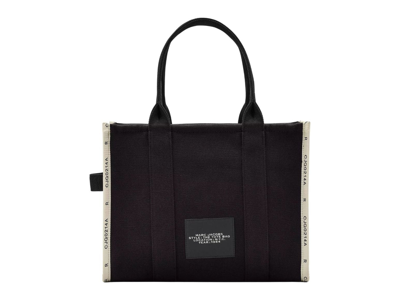 The Large Tote Bag Jacquard Black