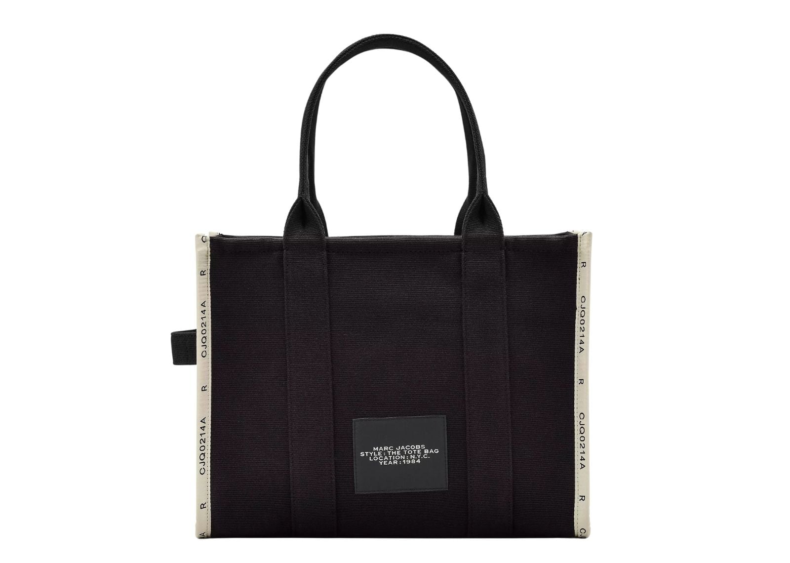 The Large Tote Bag Jacquard Black