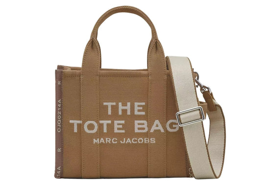 The Small Tote Bag Jacquard Camel