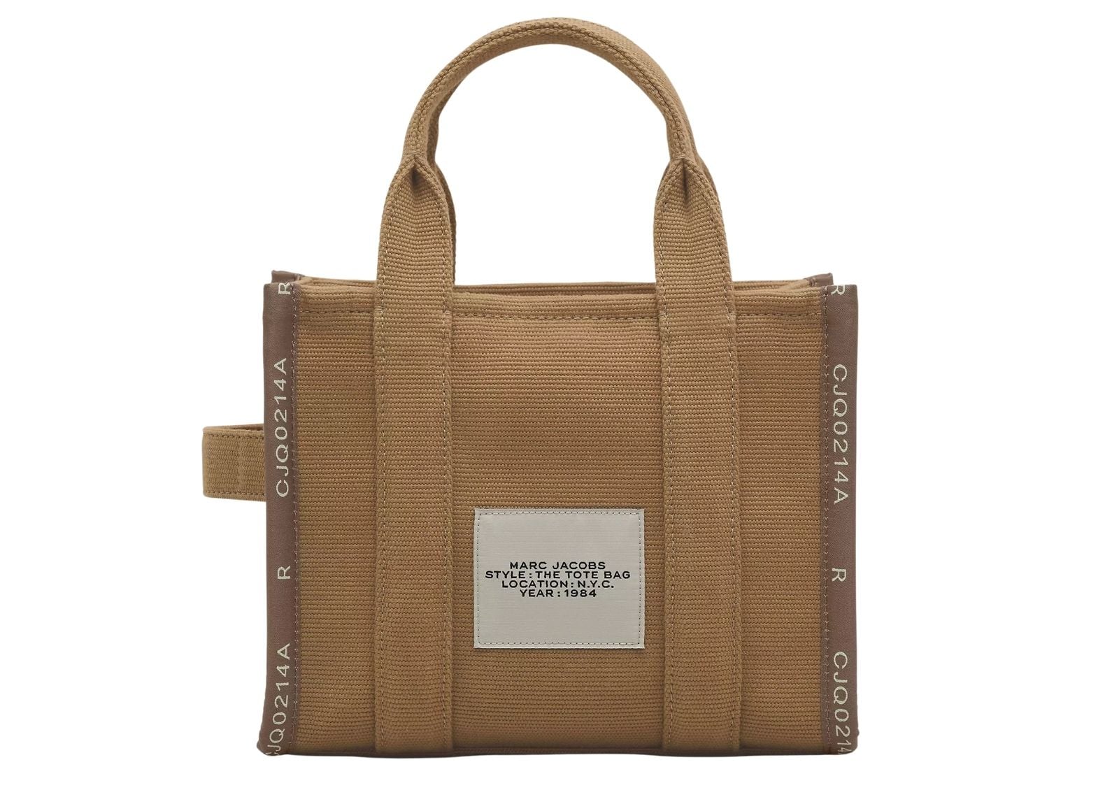 The Small Tote Bag Jacquard Camel