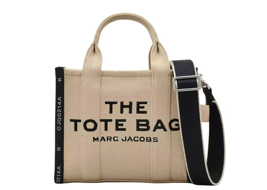 The Small Tote Bag Jacquard Warm Sand