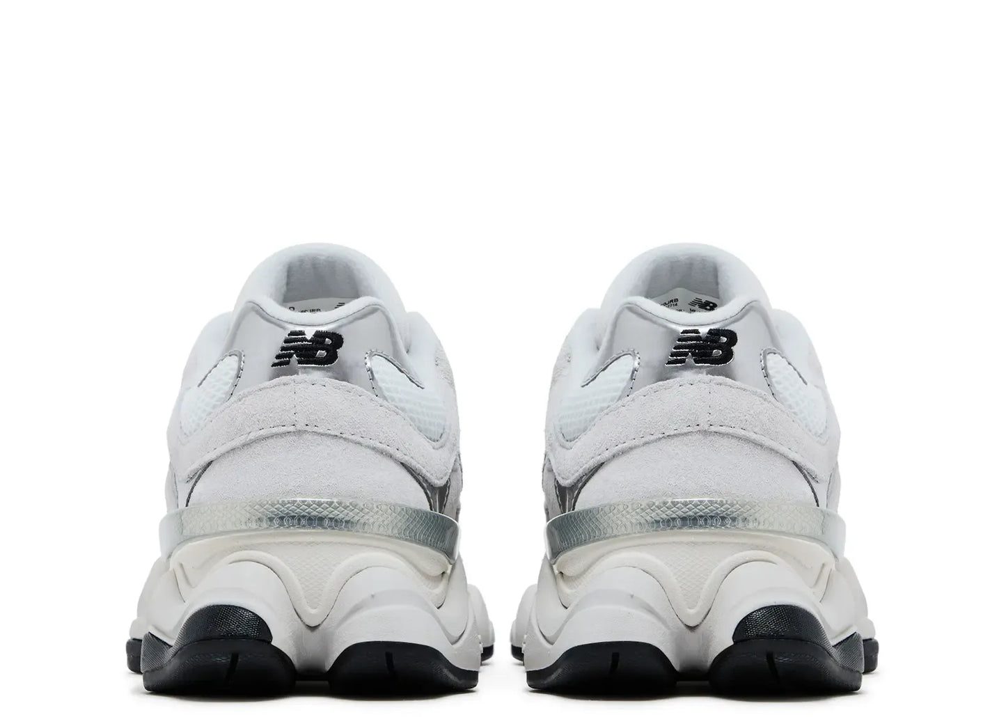 9060 White Black Metallic Silver