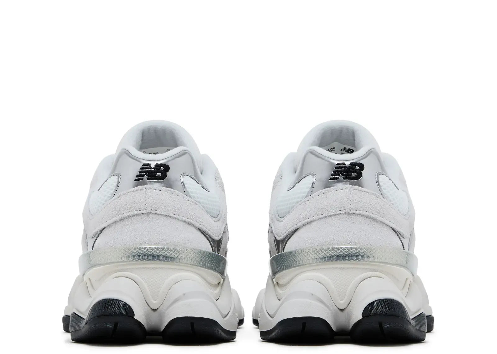 9060 White Black Metallic Silver
