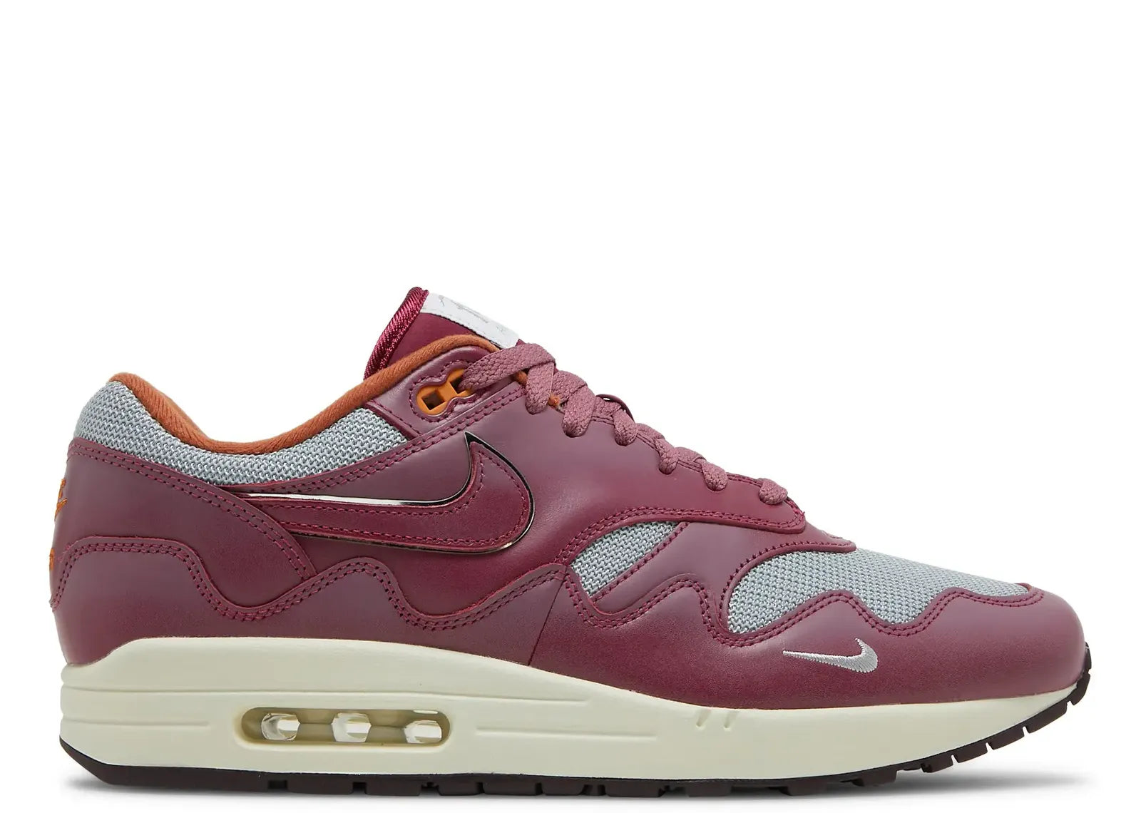 Air Max 1 Patta Waves Rush Maroon (with Bracelet)
