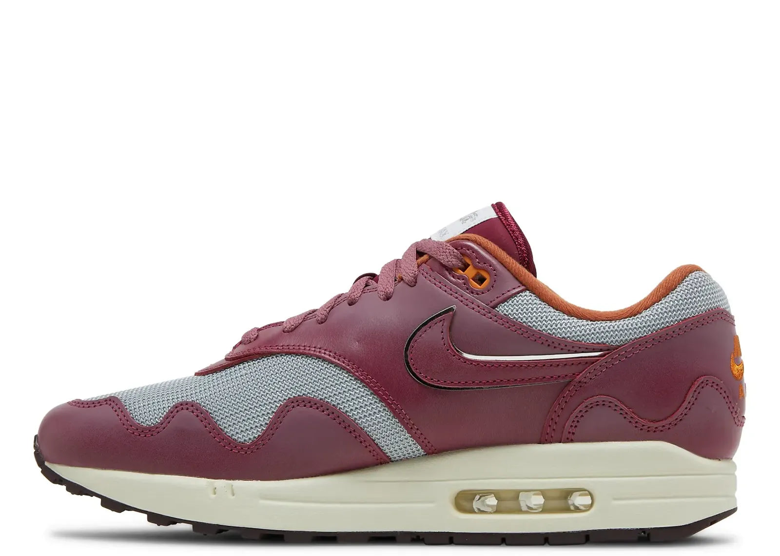 Air Max 1 Patta Waves Rush Maroon (with Bracelet)